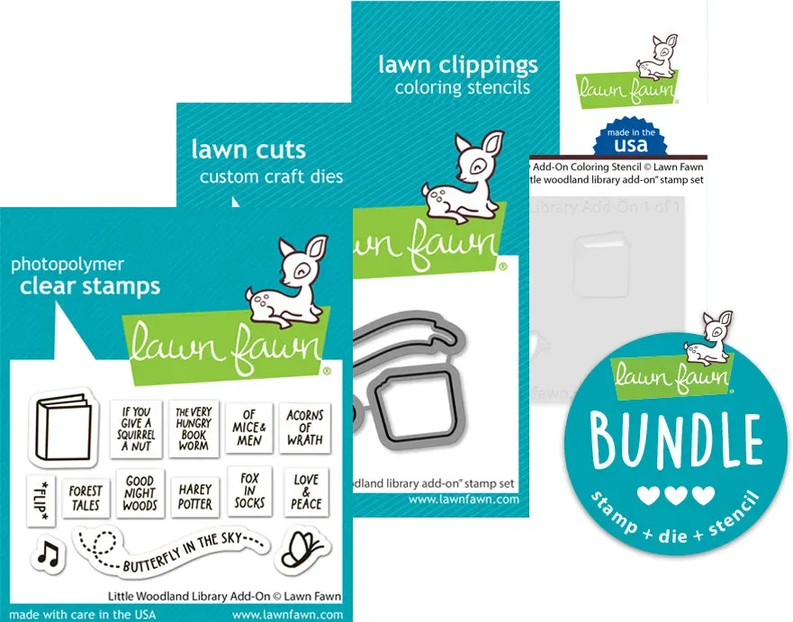 Lawn Fawn Woodland Library Add-On Bundle Bücher