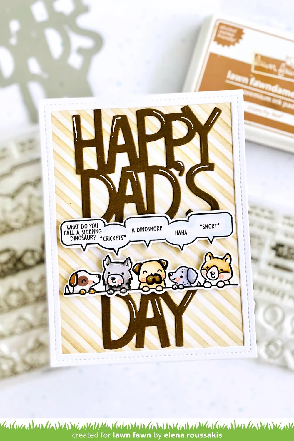 Lawn Fawn Dad Jokes Clear Stamps Vatertag