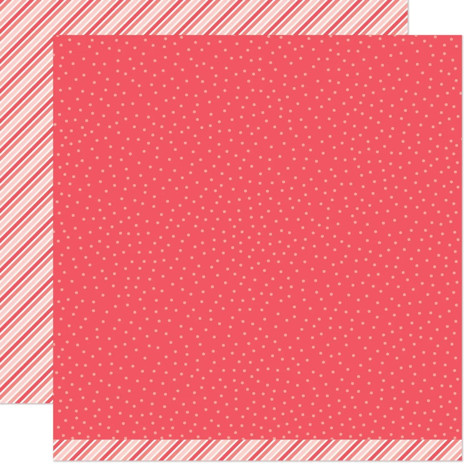 Lawn Fawn Stripes Apple Bobbing Designpapier 30x30 rot