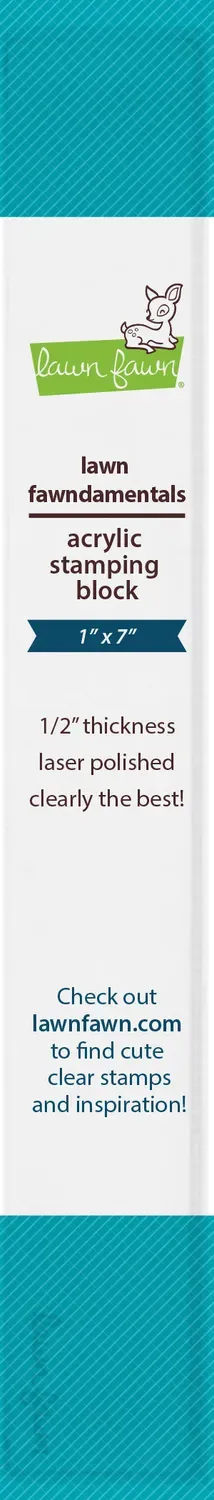Lawn Fawn Acrylblock 1x7 Zoll Stempelblock transparent