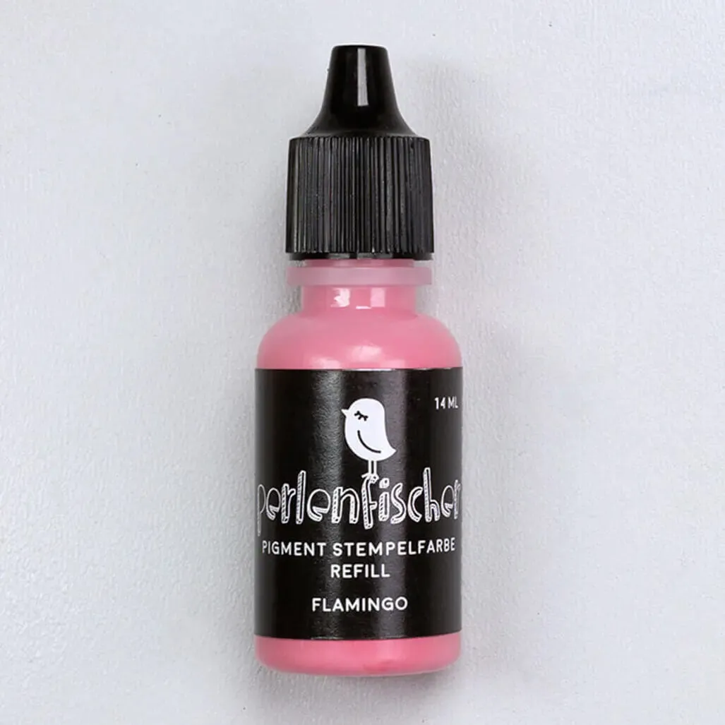 Perlenfischer Pigment Refill Stempelfarbe Flamingo 14 ml