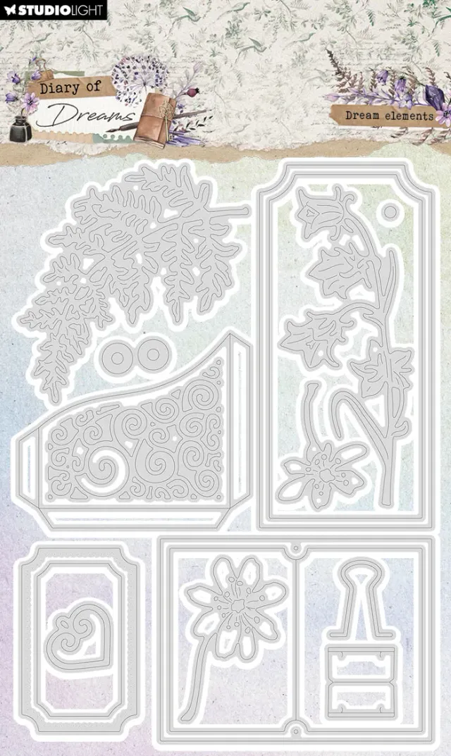 StudioLight Diary of Dreams Dream Elements Stanzschablone 108x151mm