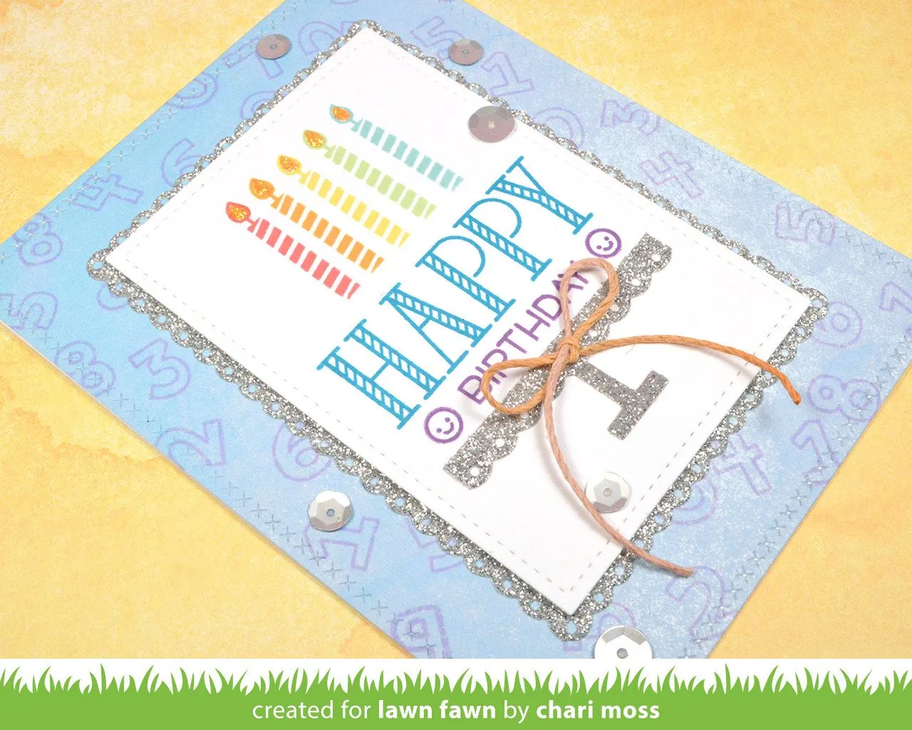 Lawn Fawn Happy Happy Happy Stempel Grüße-Set