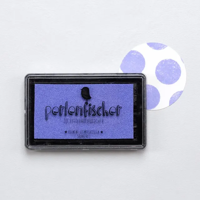 Perlenfischer Stempelkissen Lavendel Groß Pigment säurefrei