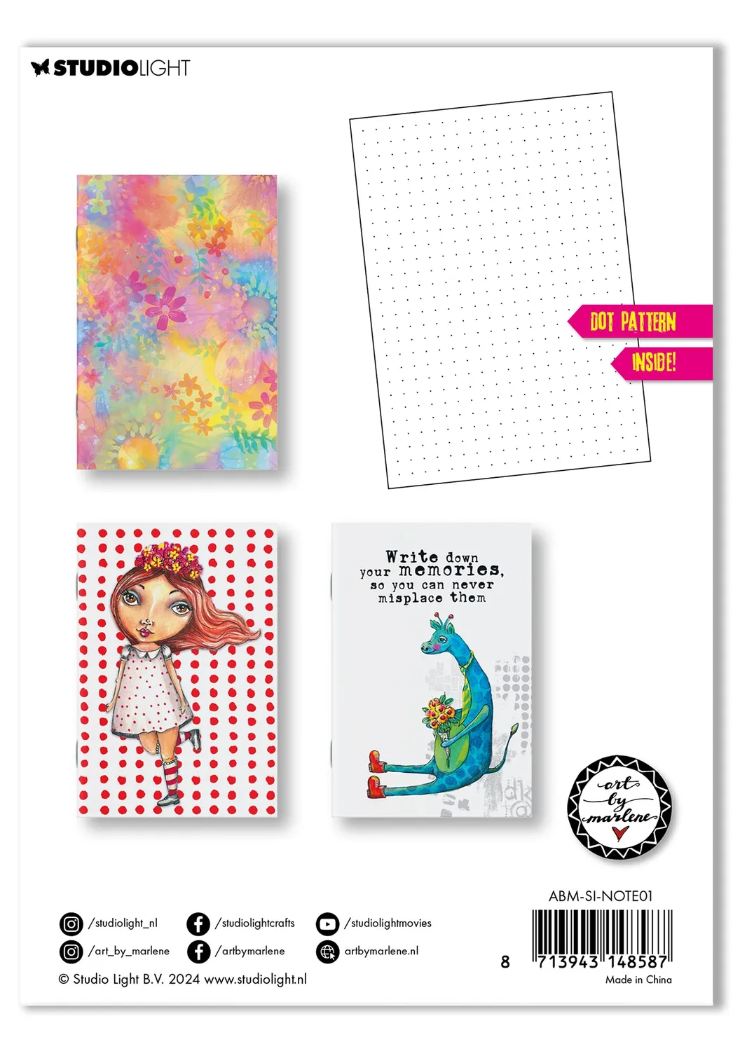 Art by Marlene Signature Notizbuch A6 3er Set