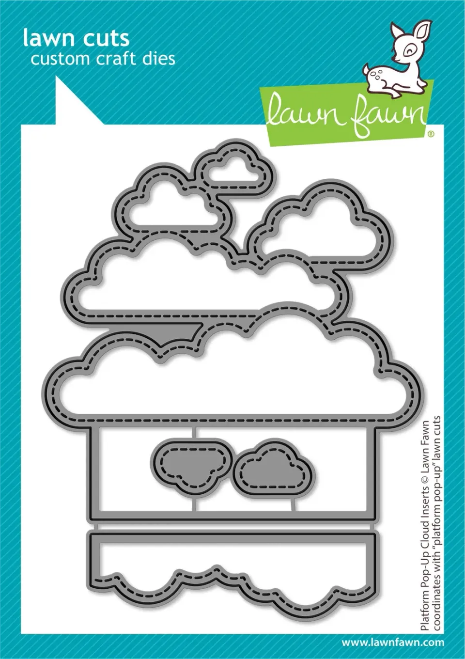 Lawn Fawn Platform Pop-Up Cloud LF3092 Stanzschablonen Wolken