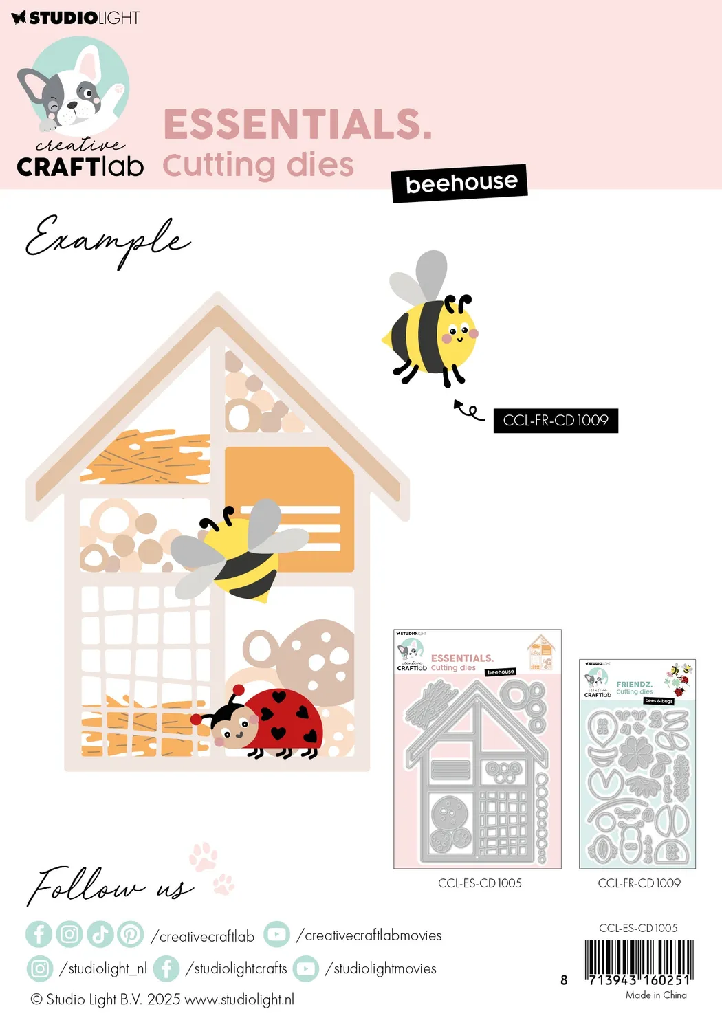 Creative Craftlab Essentials Stanzschablone Beehouse