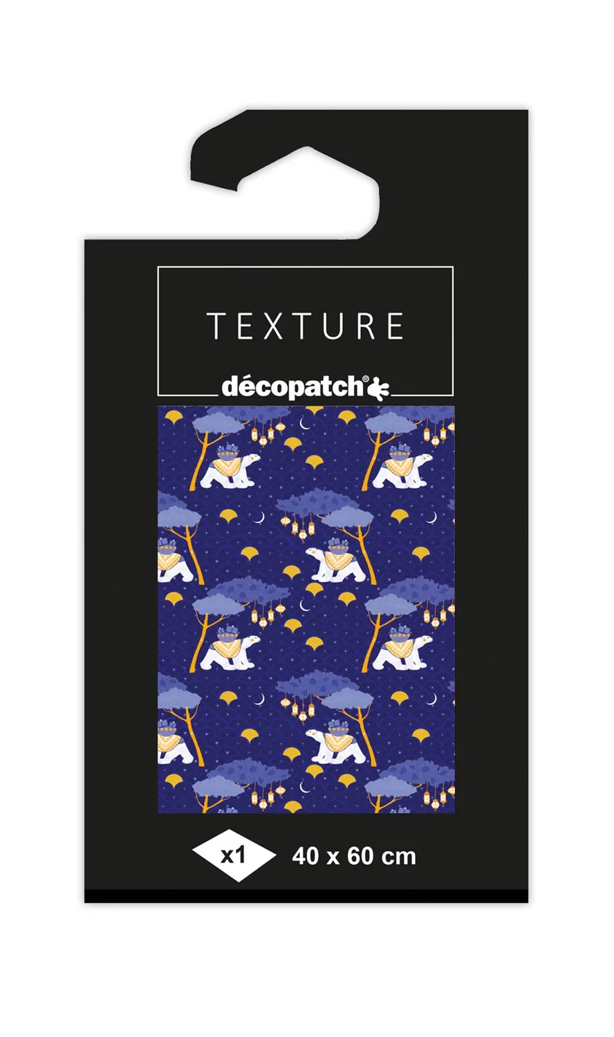 décopatch TD778C Papier Sternen Gold 1 Bogen 40x60 Metallic