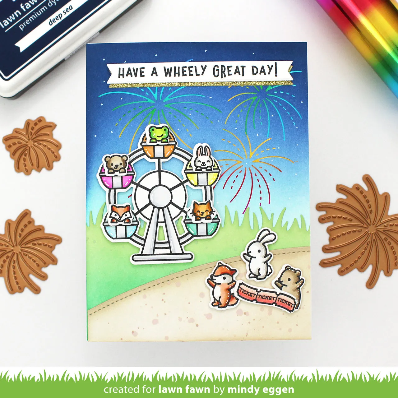 Lawn Fawn Fireworks LF3145 Hot-Foil-Platte 3 Motive