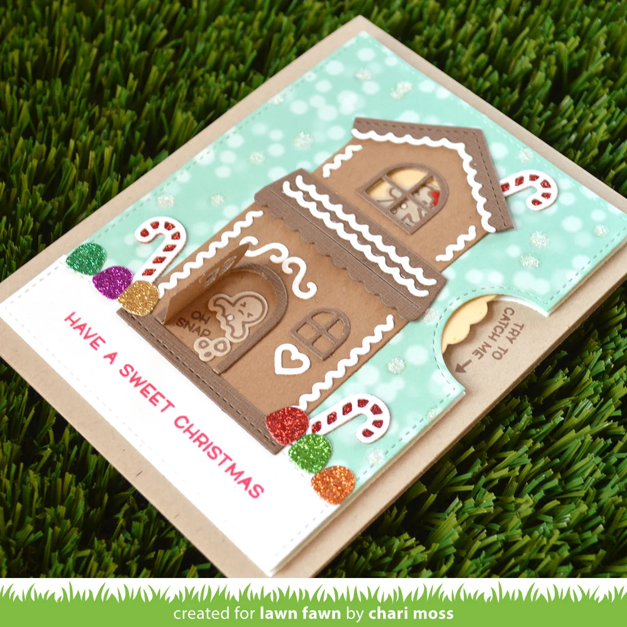 Lawn Fawn Build-a-House Gingerbread Stanzen
