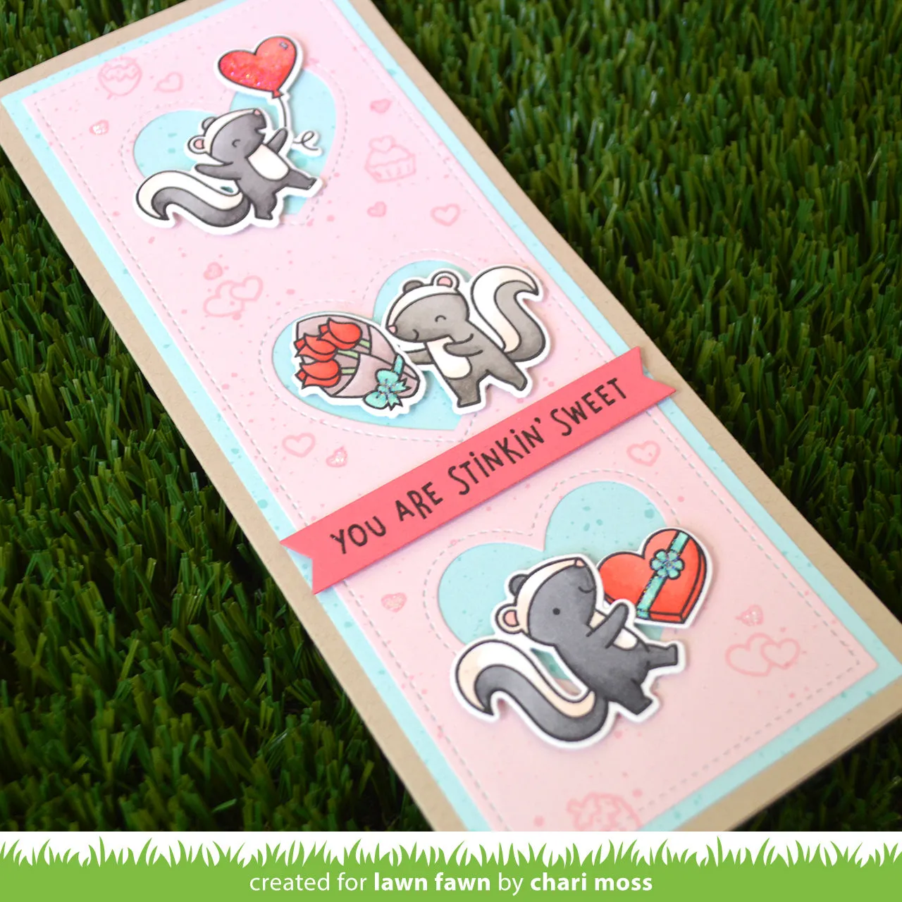 Lawn Fawn Scent with Love Add-On Stempelset Valentinstag