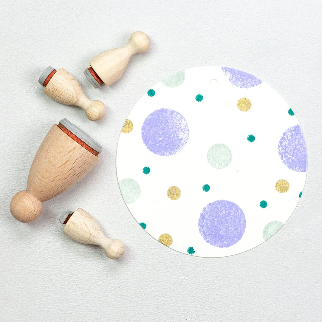 Perlenfischer Dots Stempelset Punkte 4-teilig Kegel