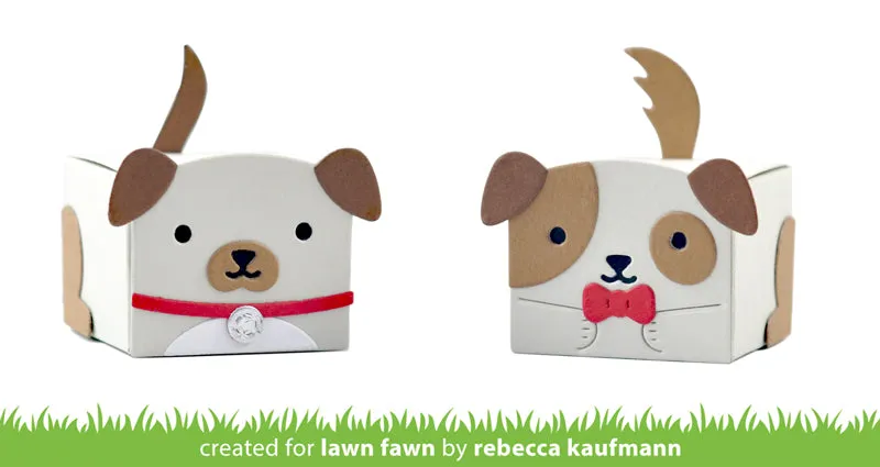 Lawn Fawn Tiny Gift Box Dog Add-On Stanze LF2887