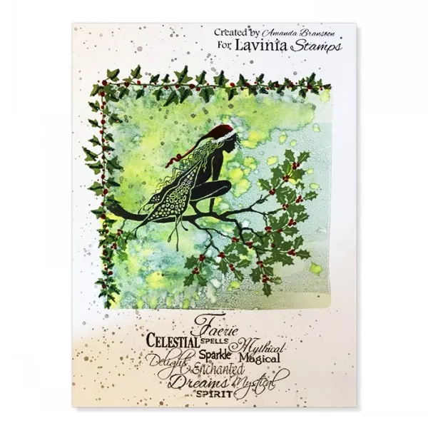 Lavinia Stamps Raven Stempel Rabe schwarz