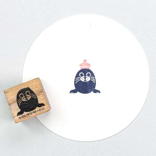 Perlenfischer Baby Seal Stempel Babyrobbe