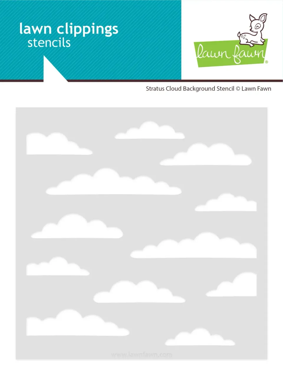 Lawn Fawn Stratus Cloud LF3738 Schablone Wolken 15x15cm
