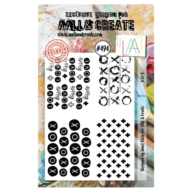 AALL and Create 494 X Or O Stempel A7 Janet Klein 8 Motive