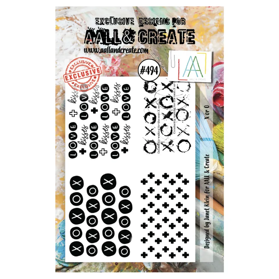AALL and Create 494 X Or O Stempel A7 Janet Klein 8 Motive