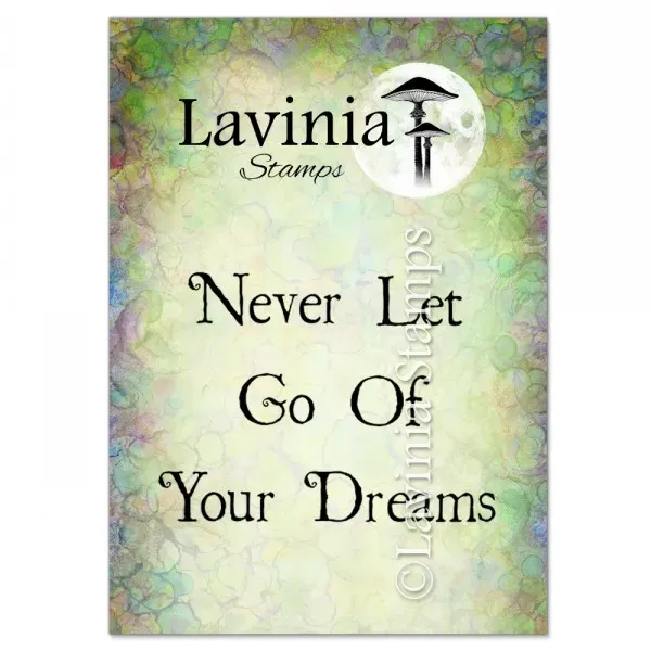 Lavinia Stamps Never Let Go Stempel Schriftzug