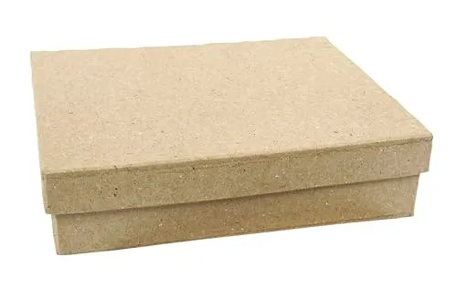 Décopatch Box Rechteckig Flach XS Pappmaché 12x9 cm