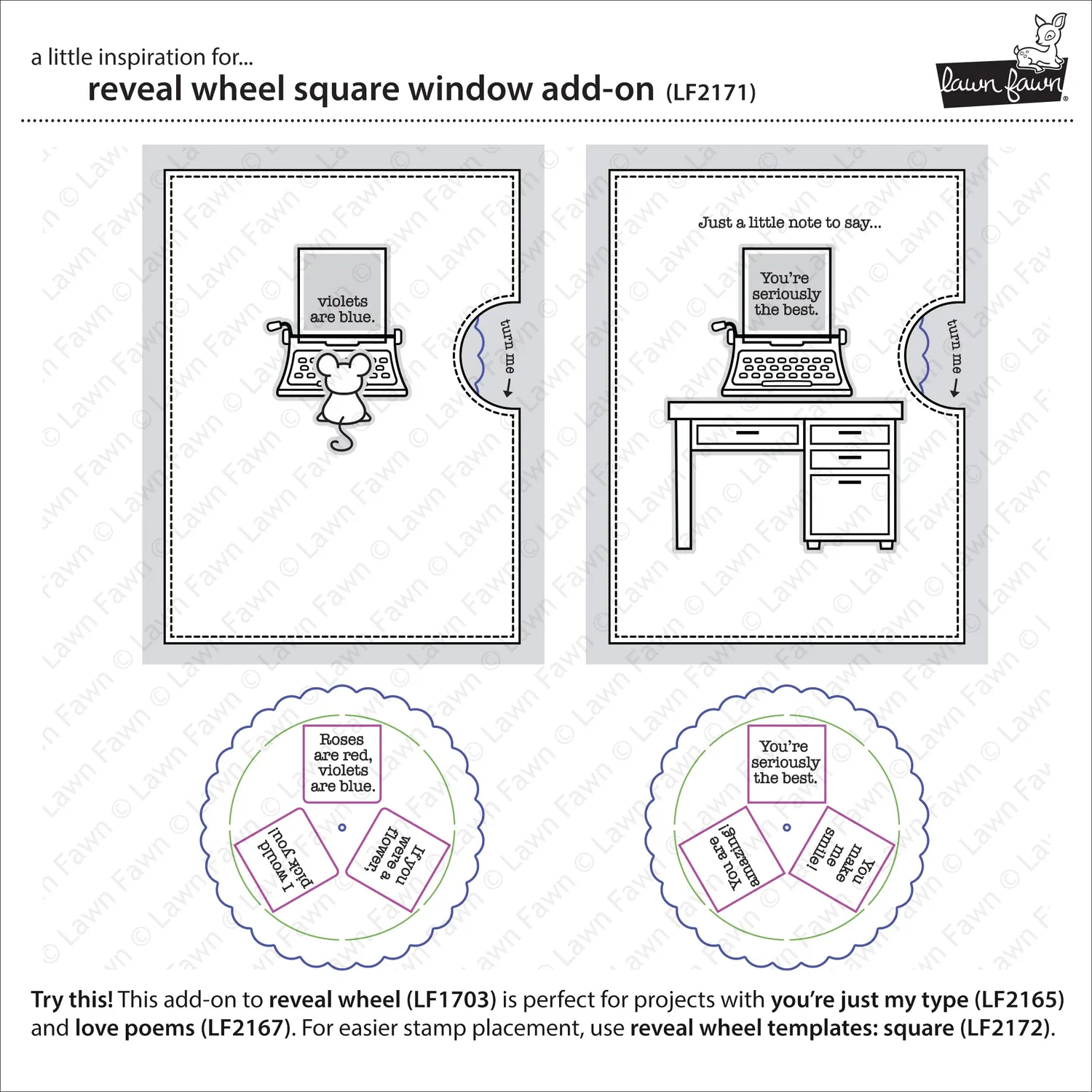 Lawn Fawn Lawn Cuts Reveal Wheel Square Window Stanzschablone