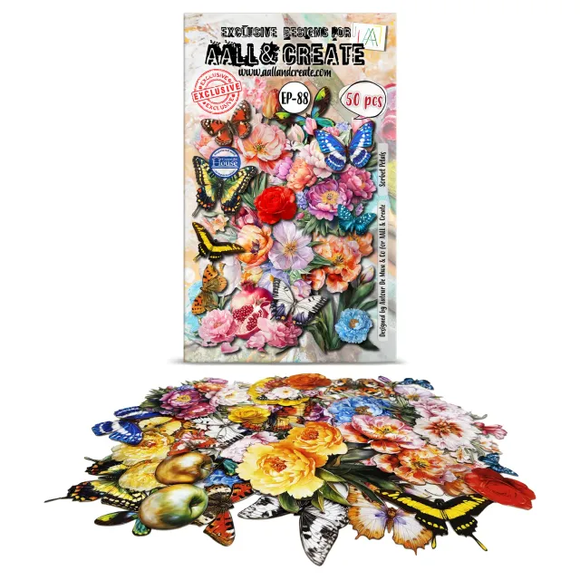 AALL and Create EP-88 Sorbet Petals Ephemera 50-teilig