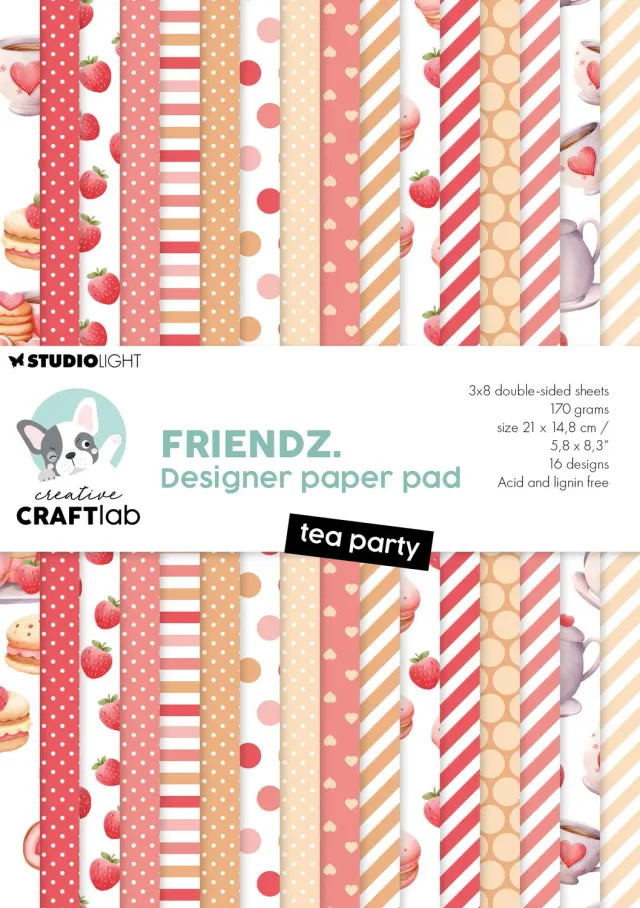 StudioLight Creative Craftlab Friendz Designpapier Tea Party