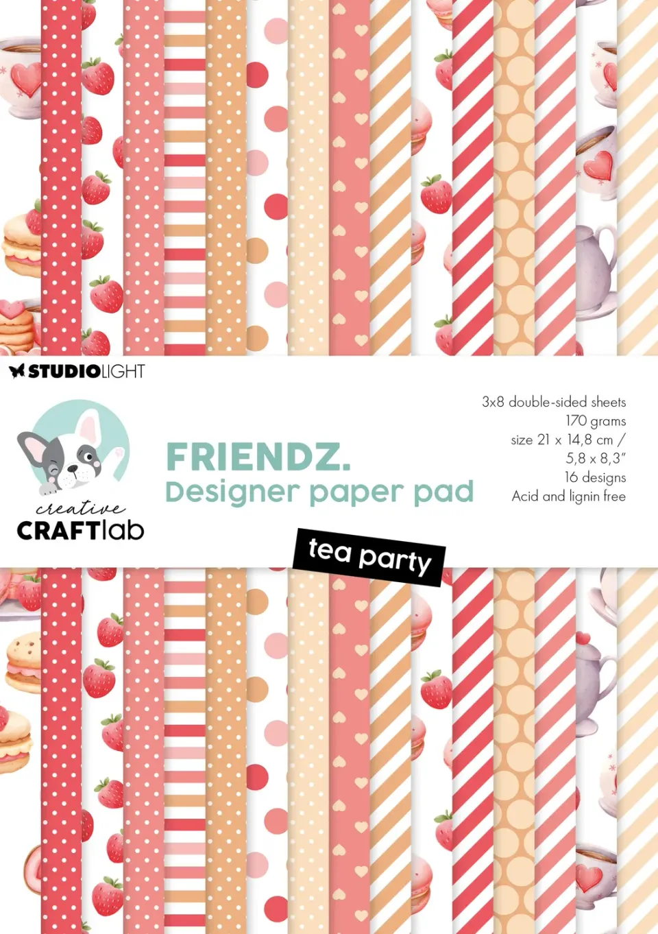 StudioLight Creative Craftlab Friendz Designpapier Tea Party
