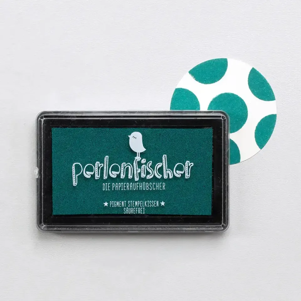 Perlenfischer Smaragd Groß Stempelkissen Pigment 7,3x4 cm
