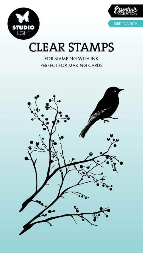 StudioLight Essentials Bird with Branch Clear Stamp Stempel