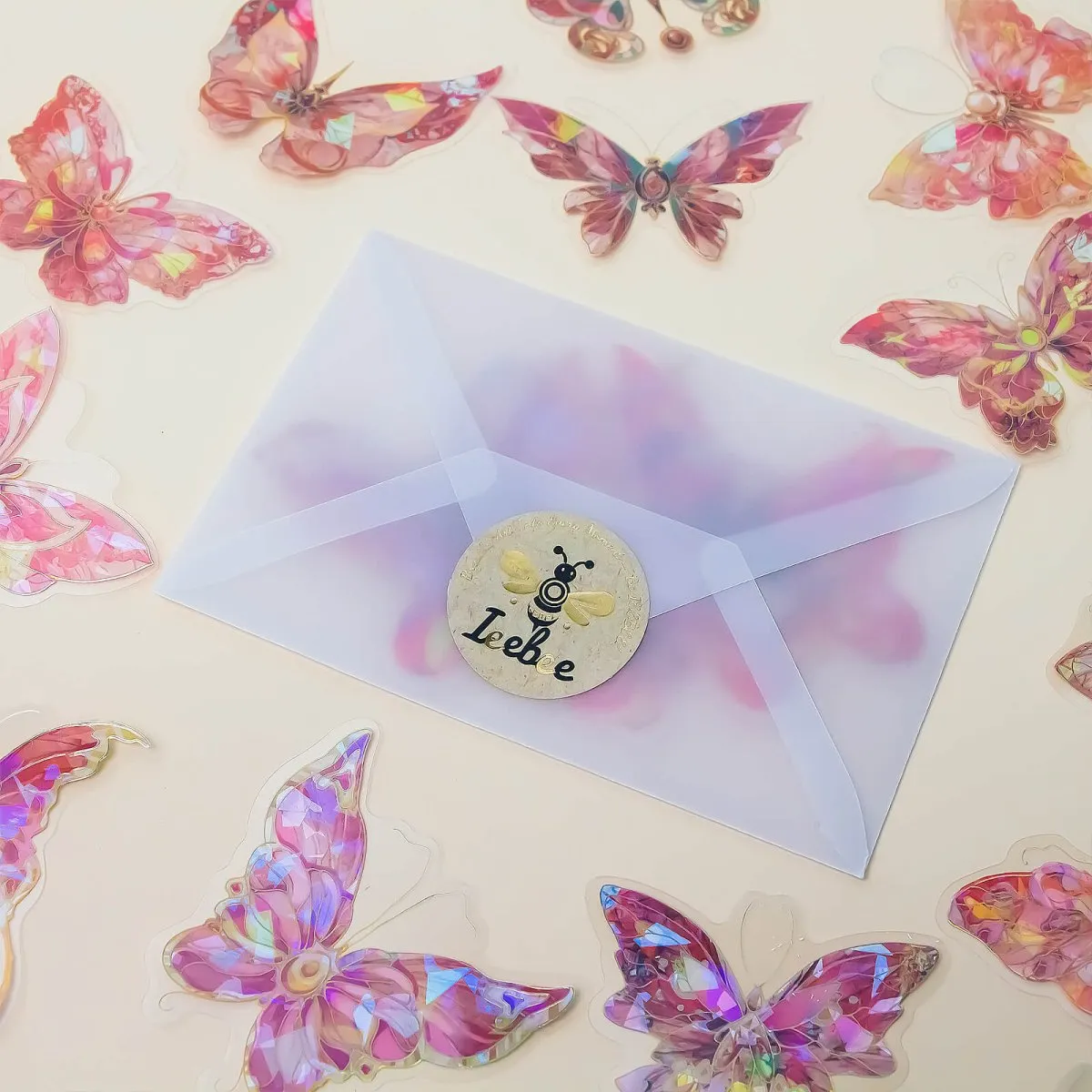 Ieebee Ice Crystal Wings PET Sticker Forest 20 Stk