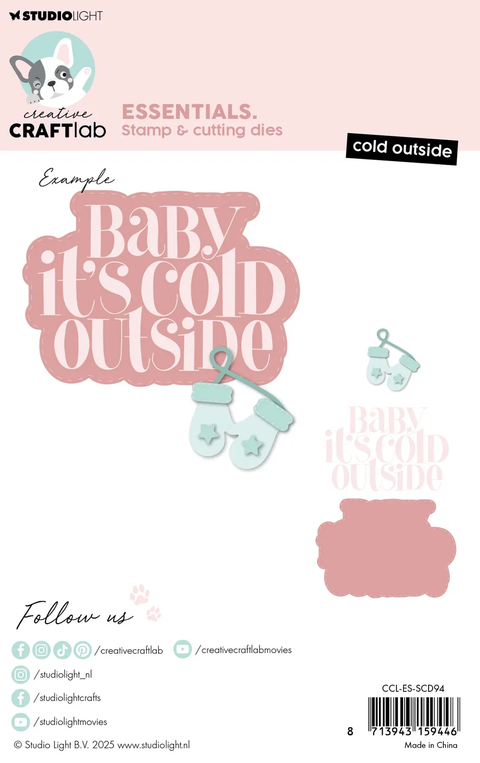 StudioLight Cold Outside Stempel Stanzen Winter 136 mm
