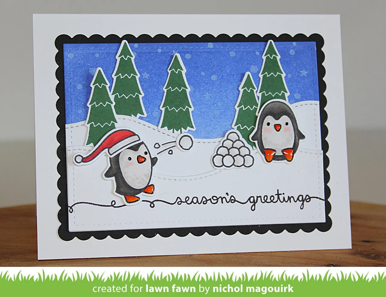 Lawn Fawn Winter Scripty Sayings Klarsichtstempel Winter 8-teilig