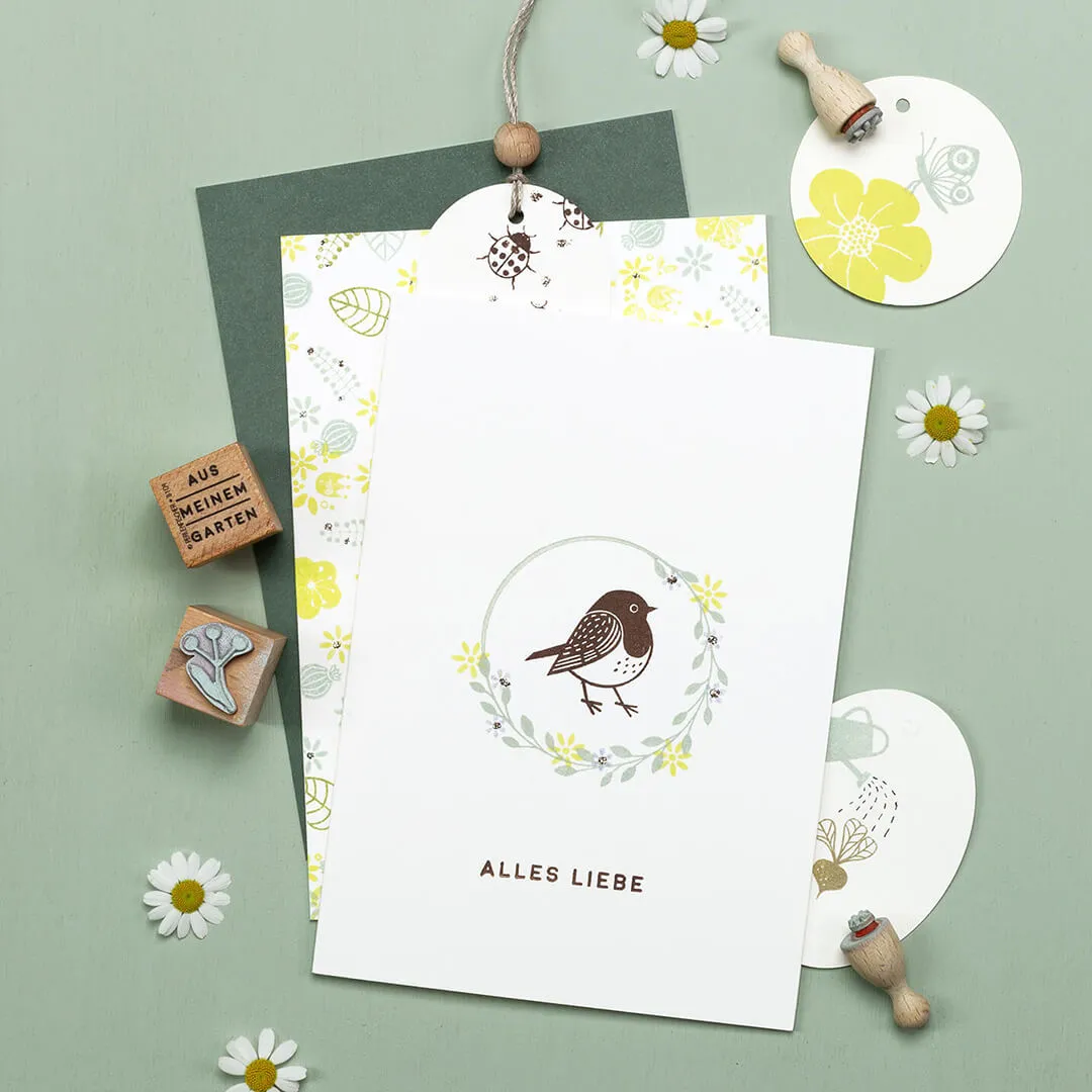 Perlenfischer Alles Liebe Stempel 4x35 mm Schrift