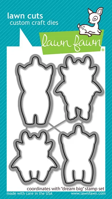 Lawn Fawn Dream Big Lawn Cuts Stanzen Drache Einhorn