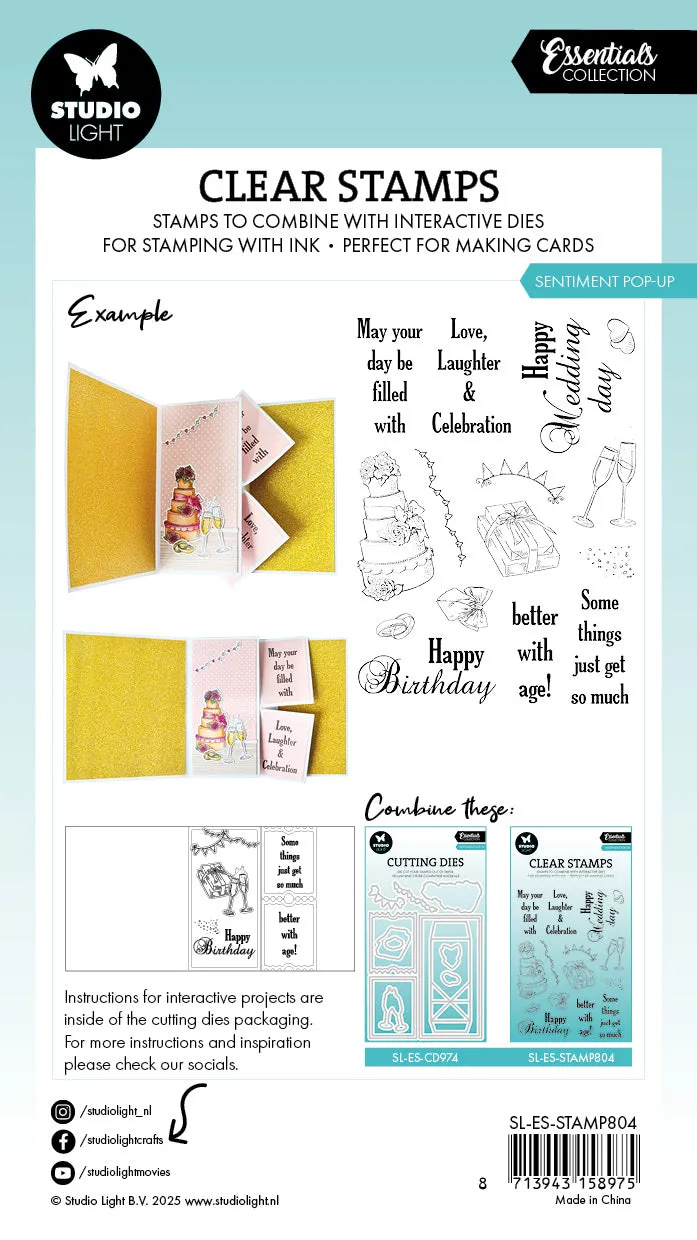 StudioLight Essentials Clear Stempel Turning Pop-out