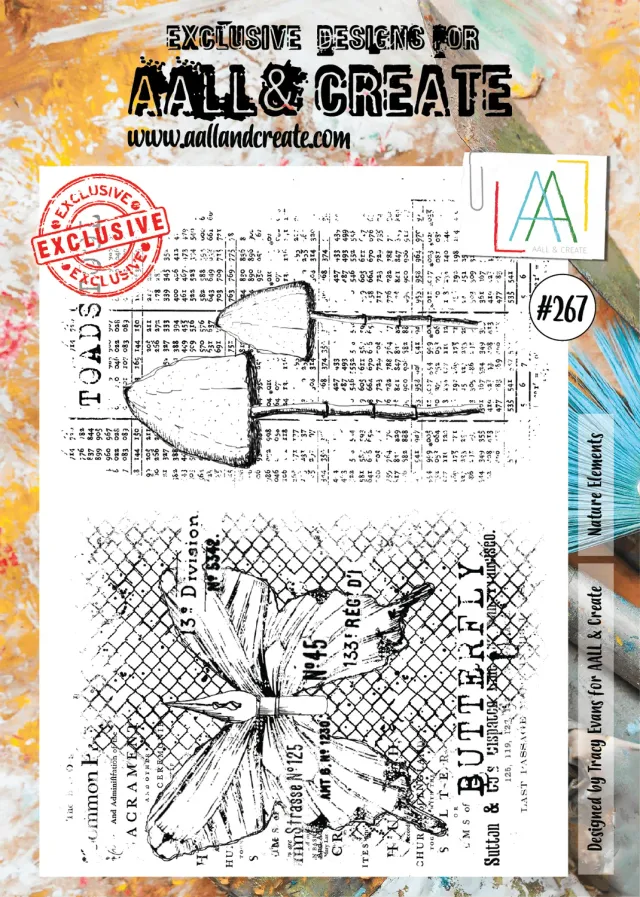 AALL and Create 267 Nature Elements Stempelset A4