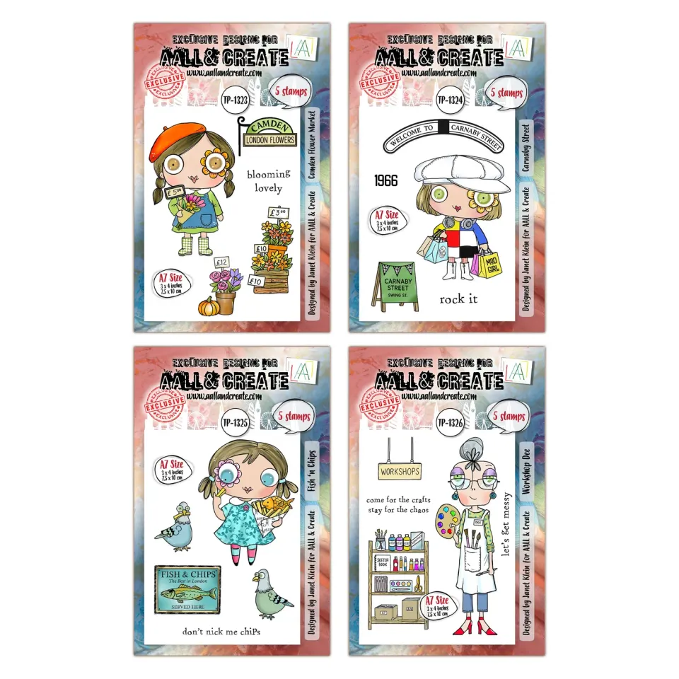 AALL and Create London Stempel Bundle A7 4 Sets