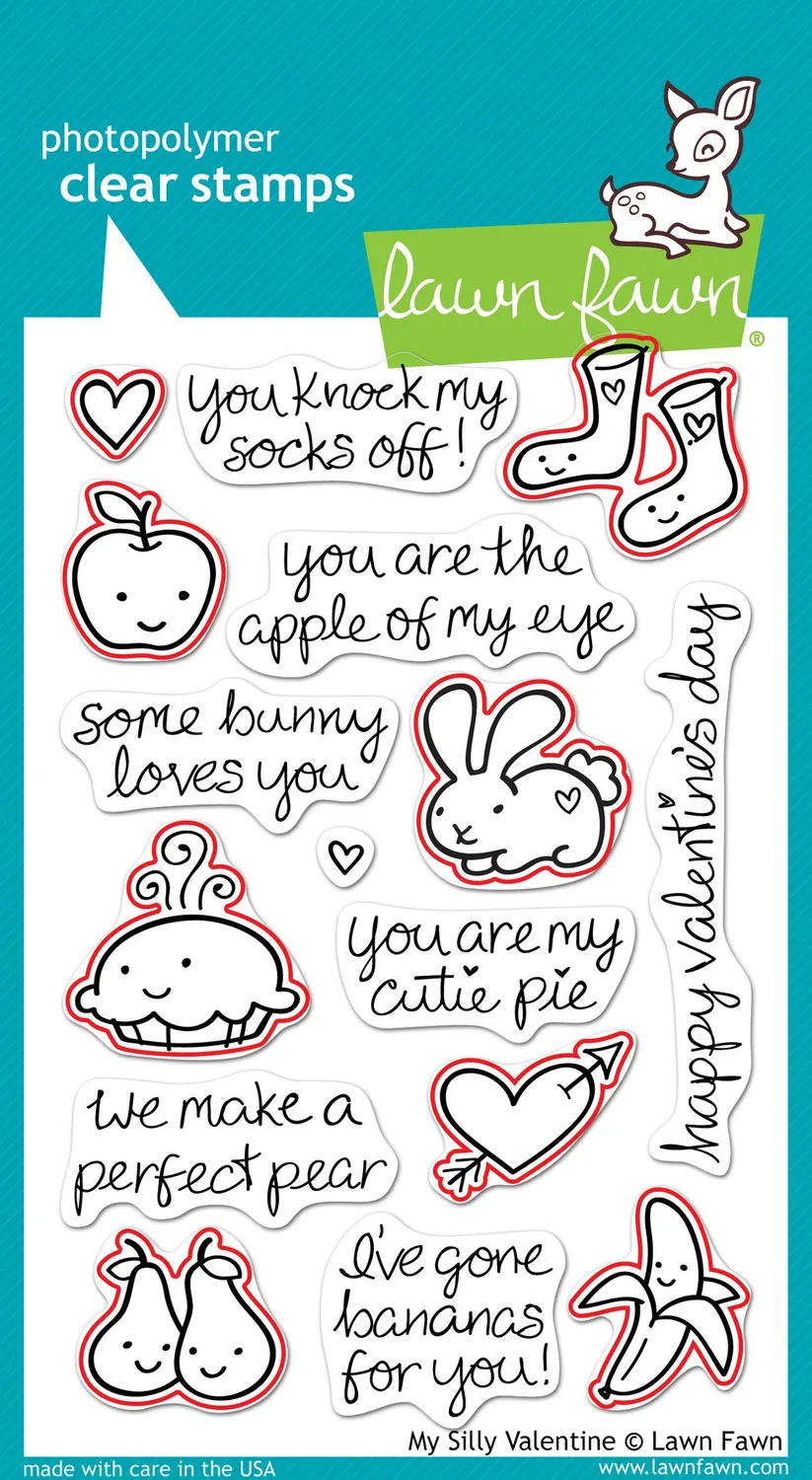 Lawn Fawn Lawn Cuts My Silly Valentine Dies Liebe