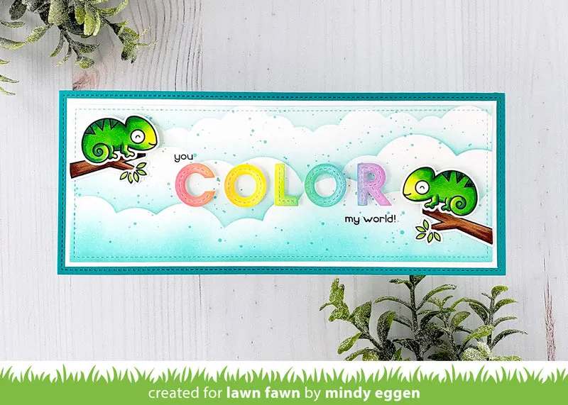 Lawn Fawn One in a Chameleon Flip-Flop Stempel