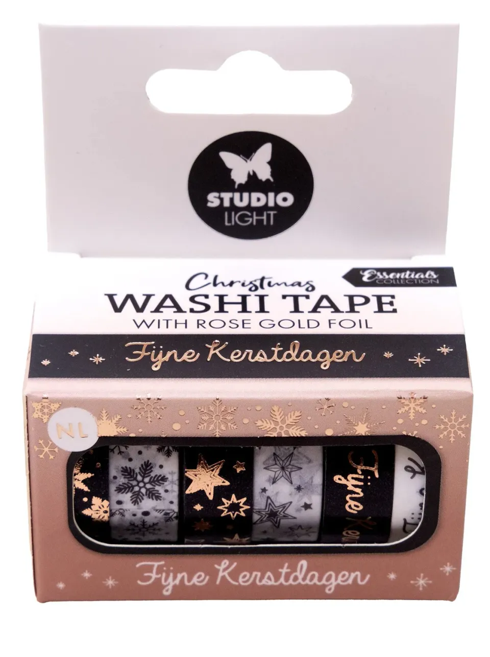 StudioLight Essentials Washi Tape Black White Rose Gold
