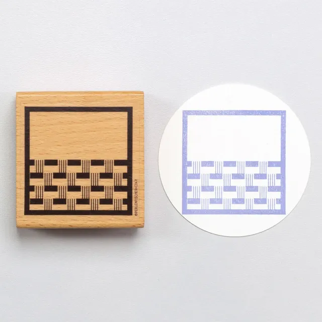 Perlenfischer Grafiktag Stempel Muster 51 x 51 mm