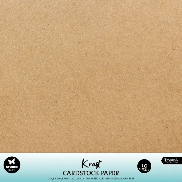 Studio Light Essentials Kraft Cardstock Papierset 250 g