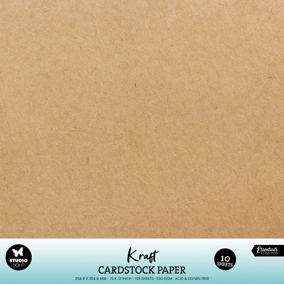 Studio Light Essentials Kraft Cardstock Papierset 250 g