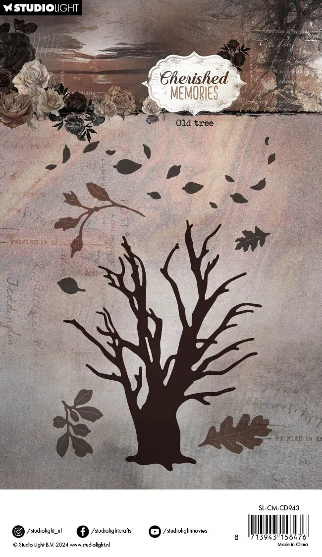 StudioLight Cherished Memories Stanzschablone Alter Baum