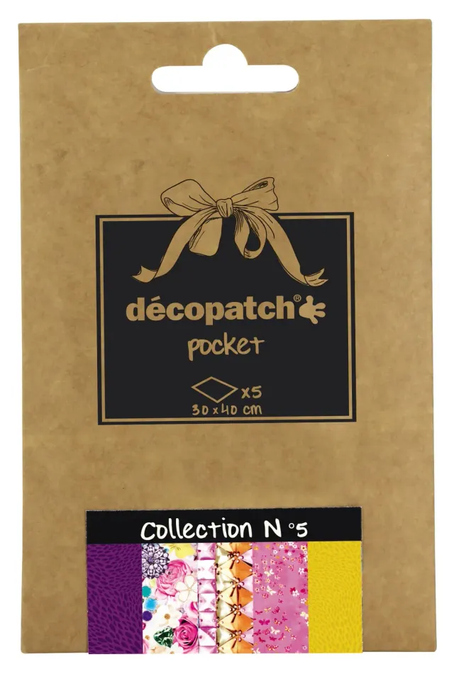 décopatch DP005O Décopatch Papier 5 Bogen Sortierung 5