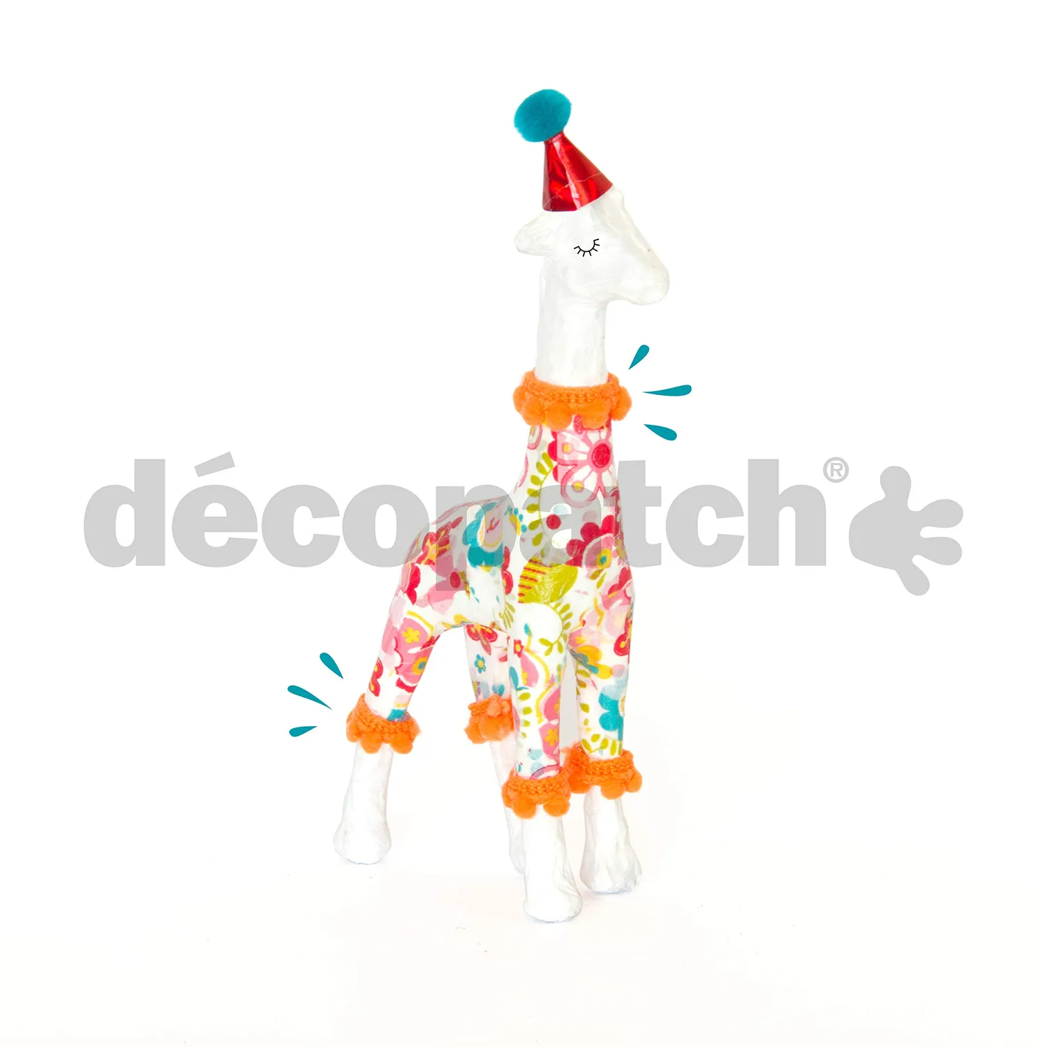 décopatch Träger XS Giraffe Pappmaché 9x3x15 cm