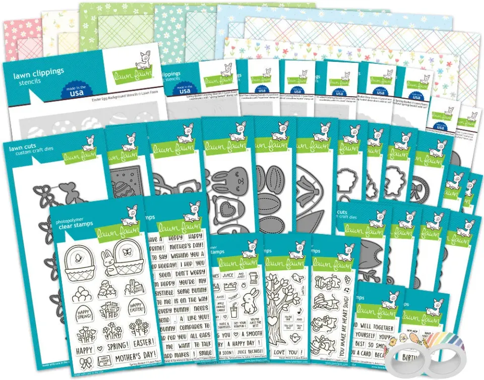 Lawn Fawn February 2025 Release Stempel Bundle Komplett-Set