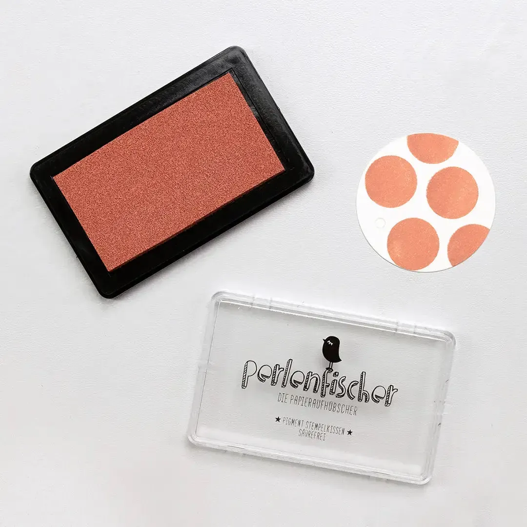 Perlenfischer Terrakotta Grou00df Stempelkissen Pigment