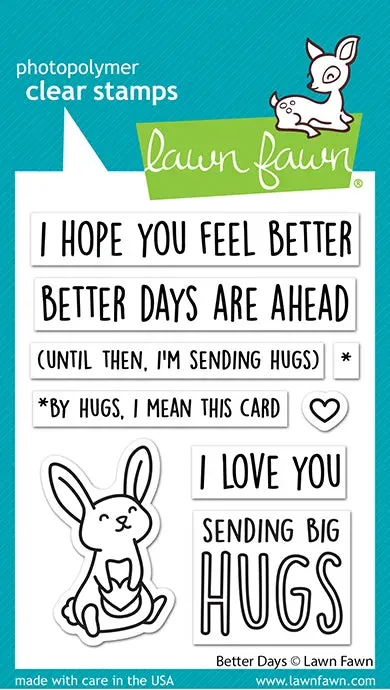 Lawn Fawn Better Days Stempelset Hase Genesung